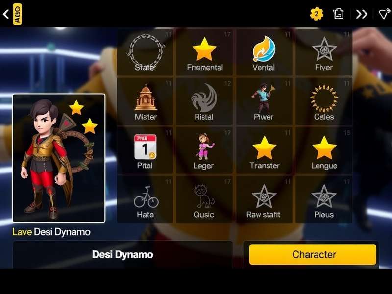 Desi Dynamo Character Selection